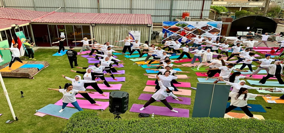 A curtain raiser event for the 11th International Day of Yoga-25 was organised on April 23. A great enthusiasm was observed among the Iraqi Yoga practitioners.